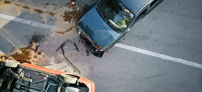 car accident in street