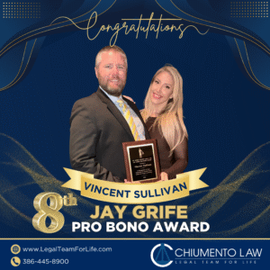 Vincent Sullivan receives 8th consecutive Jay Grife Pro Bono Award
